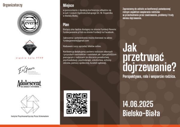 JAK PRZETRWAĆ DOJRZEWANIE? Perspektywa, rola i wsparcie rodzica. Bilet Wstępu na Konferencję - obrazek 2